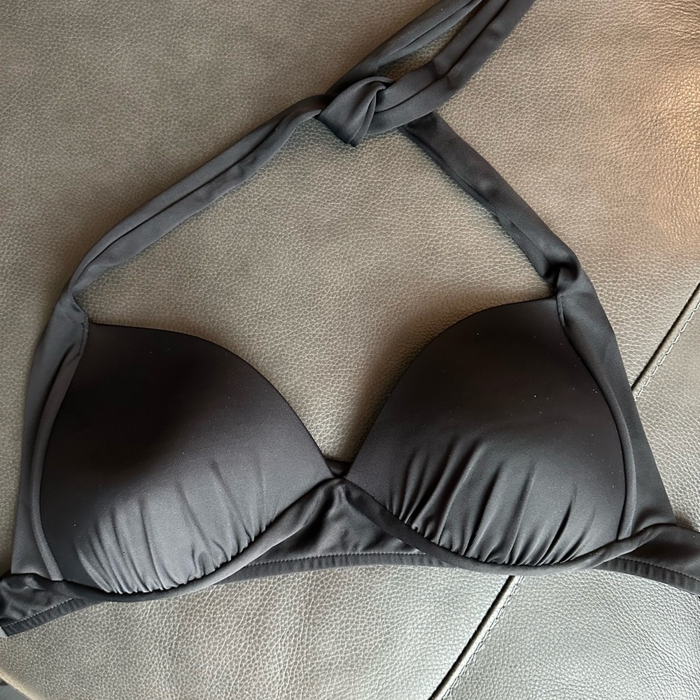 VENUS Lined Push-Up Bikini Top Black Size DD